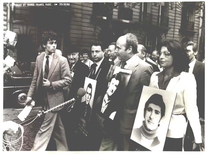 Демонстрация в&nbsp;поддержку отказников.
Париж, 15&nbsp;июня 1980&nbsp;г.
(Из&nbsp;фонда Баруха Эяля)